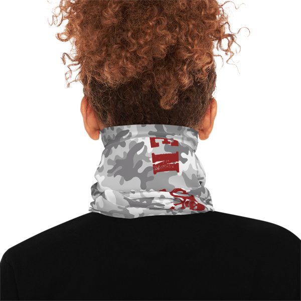 HS Snow Camo Neck Gaiter Heathen Squad