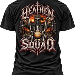 Ghost Biker Motorcycle Graphic T-Shirt