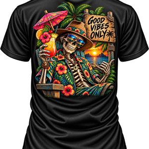 Good Vibes Only - Party Skeleton Tee