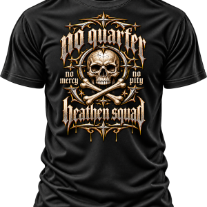 No Quarter Skull Graphic T-Shirt