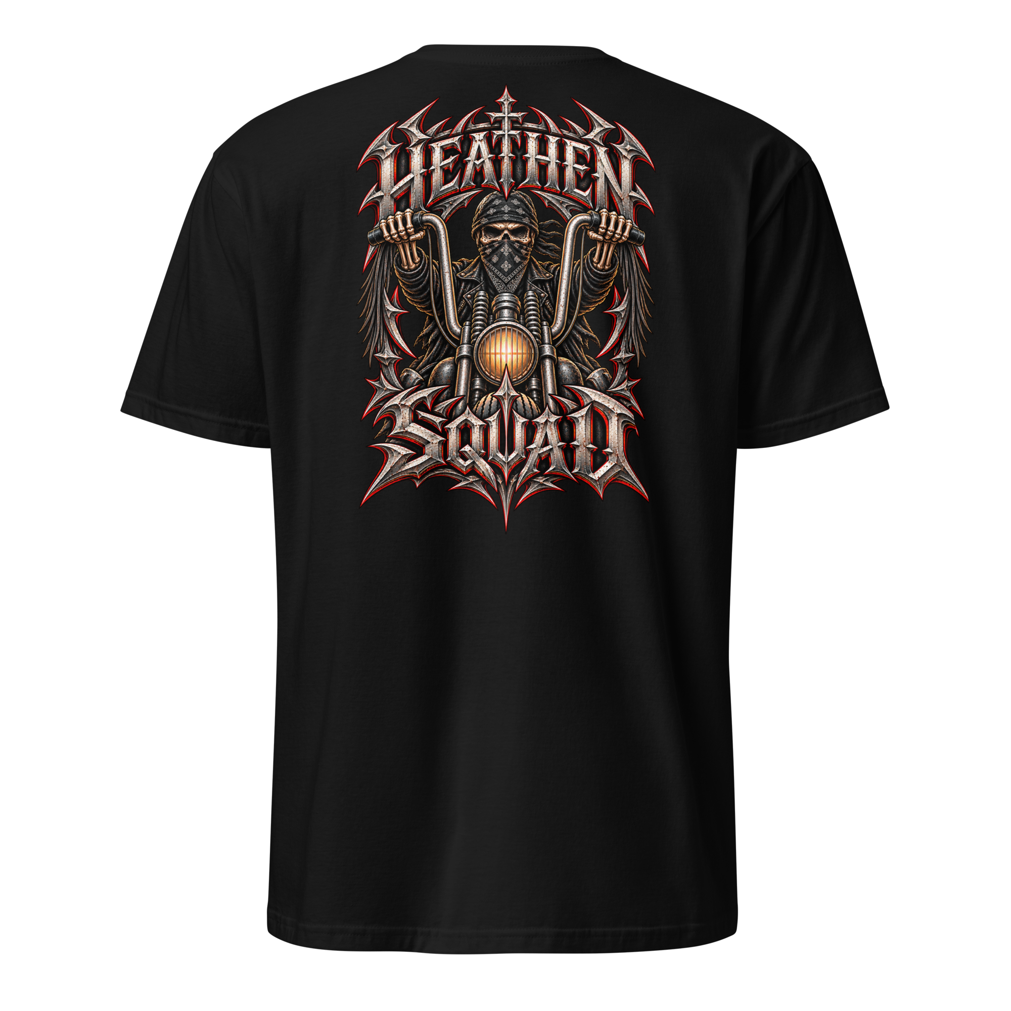 Ghost Biker Motorcycle Graphic T-Shirt - Image 3