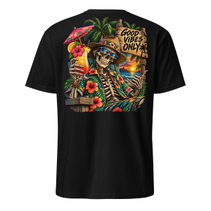 Good Vibes Only - Party Skeleton Tee - Image 3