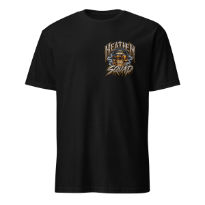 Smoking Skull Front & Back Graphic T-Shirt - Image 3